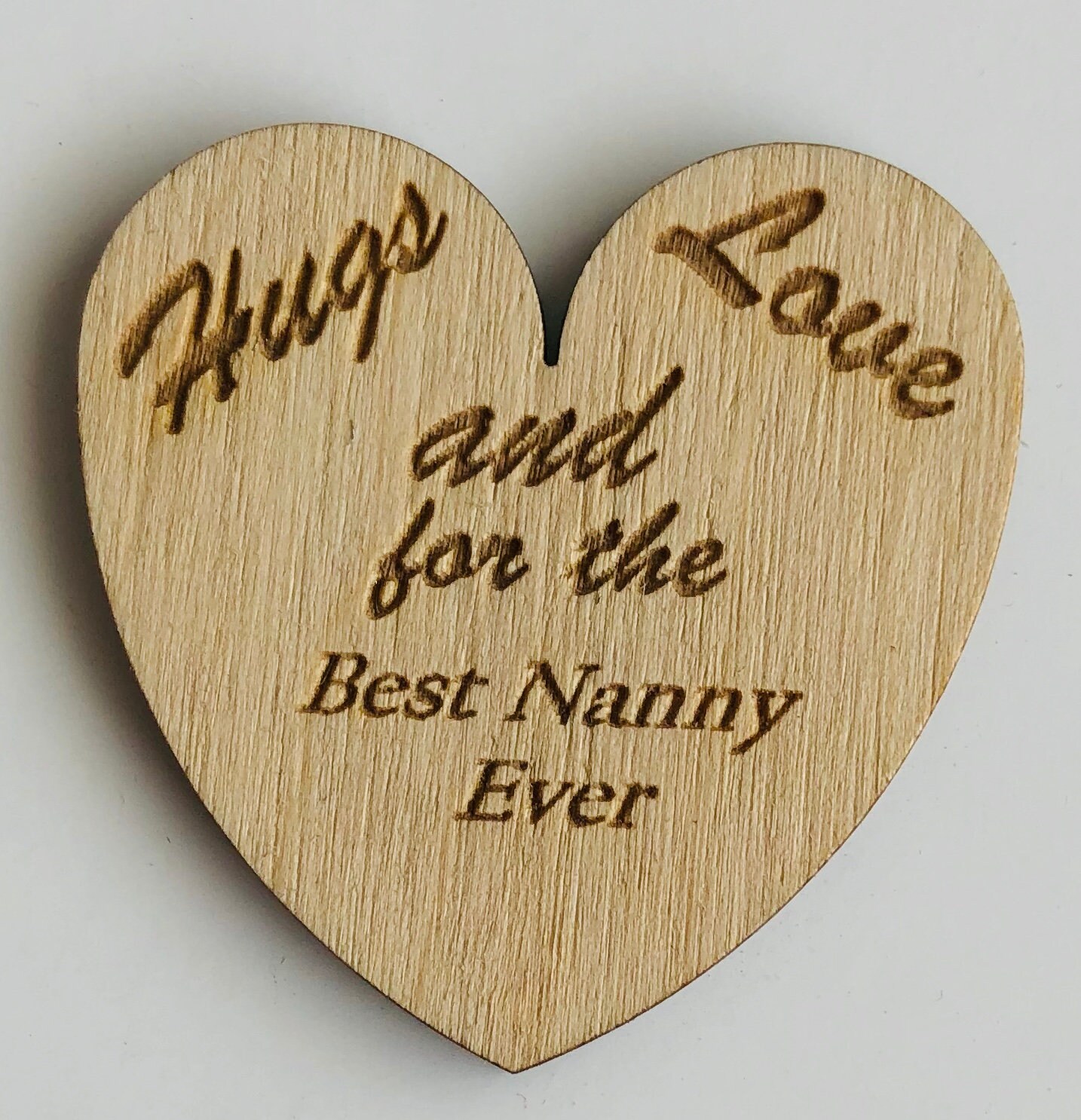Wooden Heart Pocket Hugs Little pocket hug for Dad Pocket Etsy