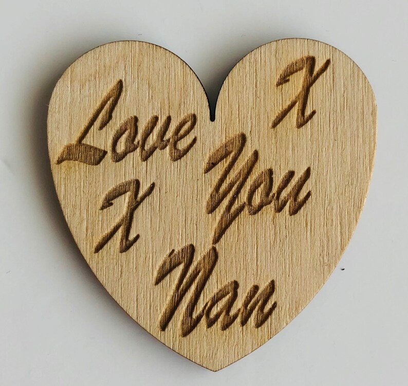 Wooden Heart Pocket Hugs Little pocket hug for Dad Pocket Etsy