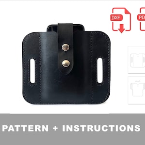 Leather PANCAKE Cell Phone Holster Pattern
