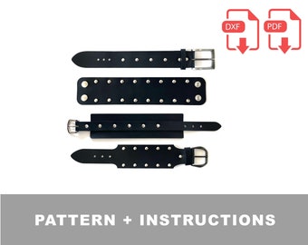 Steampunk WIDE BRACELET - PDF Pattern - Instant Download