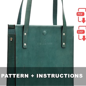 Laser and PDF Leather Tote Bag Pattern