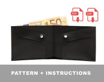 Laser and PDF Leather Wallet Pattern