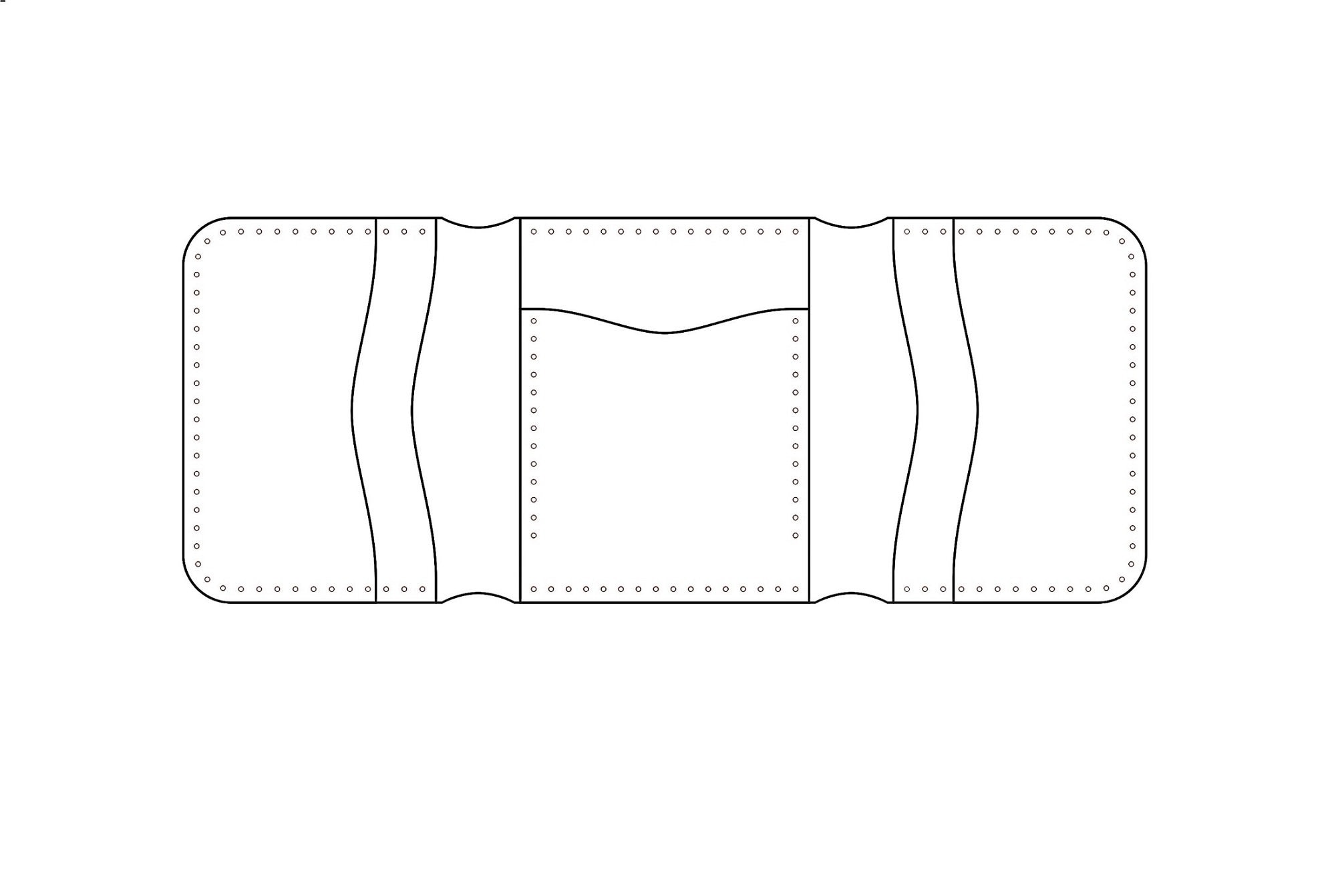 Leather Tri fold Wallet Pattern | Etsy