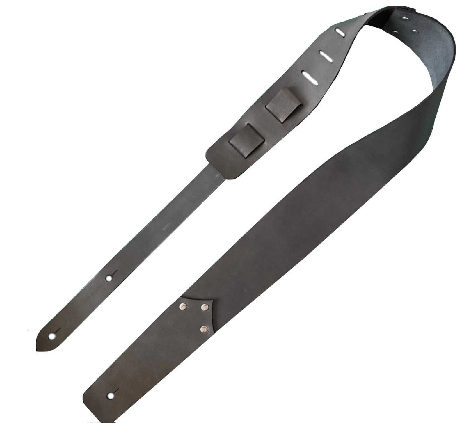 LEATHER Guitar Strap Pattern Etsy