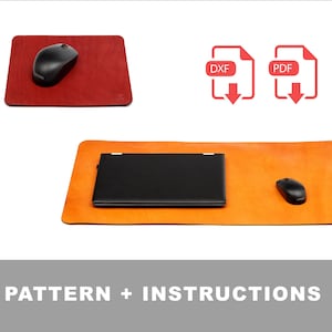 Leder Laser und PDF DESK MAT Schnittmuster