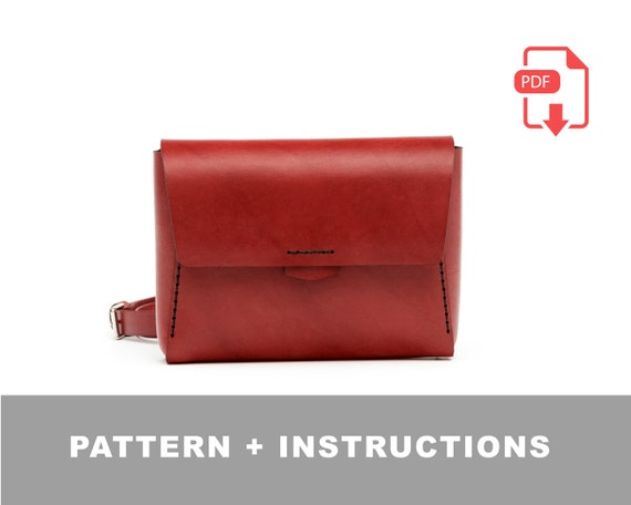 Leather Bag Pattern / Fanny Pack Pattern / Clutch Pattern