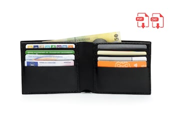 Laser and PDF Classic Leather Bifold Wallet Pattern