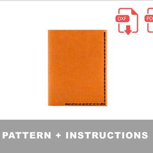 Laser and PDF Leather Tall Wallet Pattern