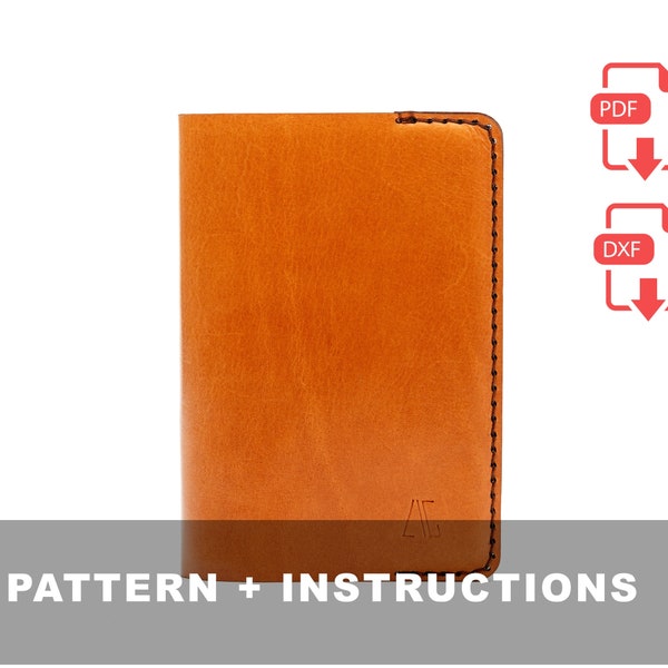 Laser and PDF A6 Notebook Leather Cover Pattern