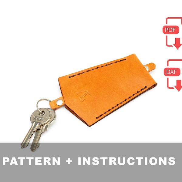 Laser and PDF Leather Key Case Pattern