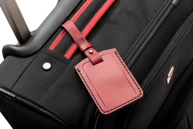 Leather luggage tag PDF Pattern Etsy