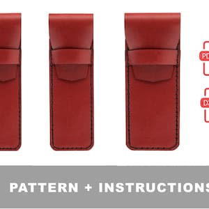 Set di modelli per portasigari in pelle laser e PDF (3 misure)