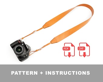Laser and PDF Leather Camera Strap Pattern