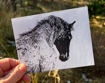 Horse Notecard with Envelope 4.25" x 5.5" Horizontal