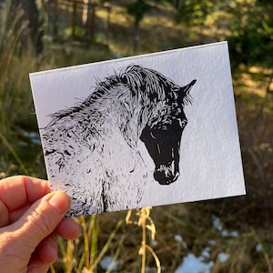 Notecard Cheval avec Enveloppe 4.25" x 5.5" Horizontal