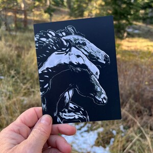 Notecard Cheval avec Enveloppe 4.25" x 5.5"
