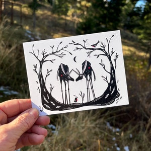 Carte de correspondance Donkey Love avec enveloppe 4,25 x 5,5 po. à l'horizontale