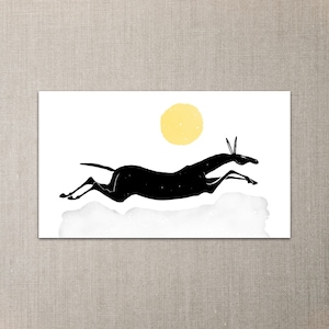 Mini notas de Jumping Horse - Paquete de 20 tarjetas planas de 2" x 3,5"