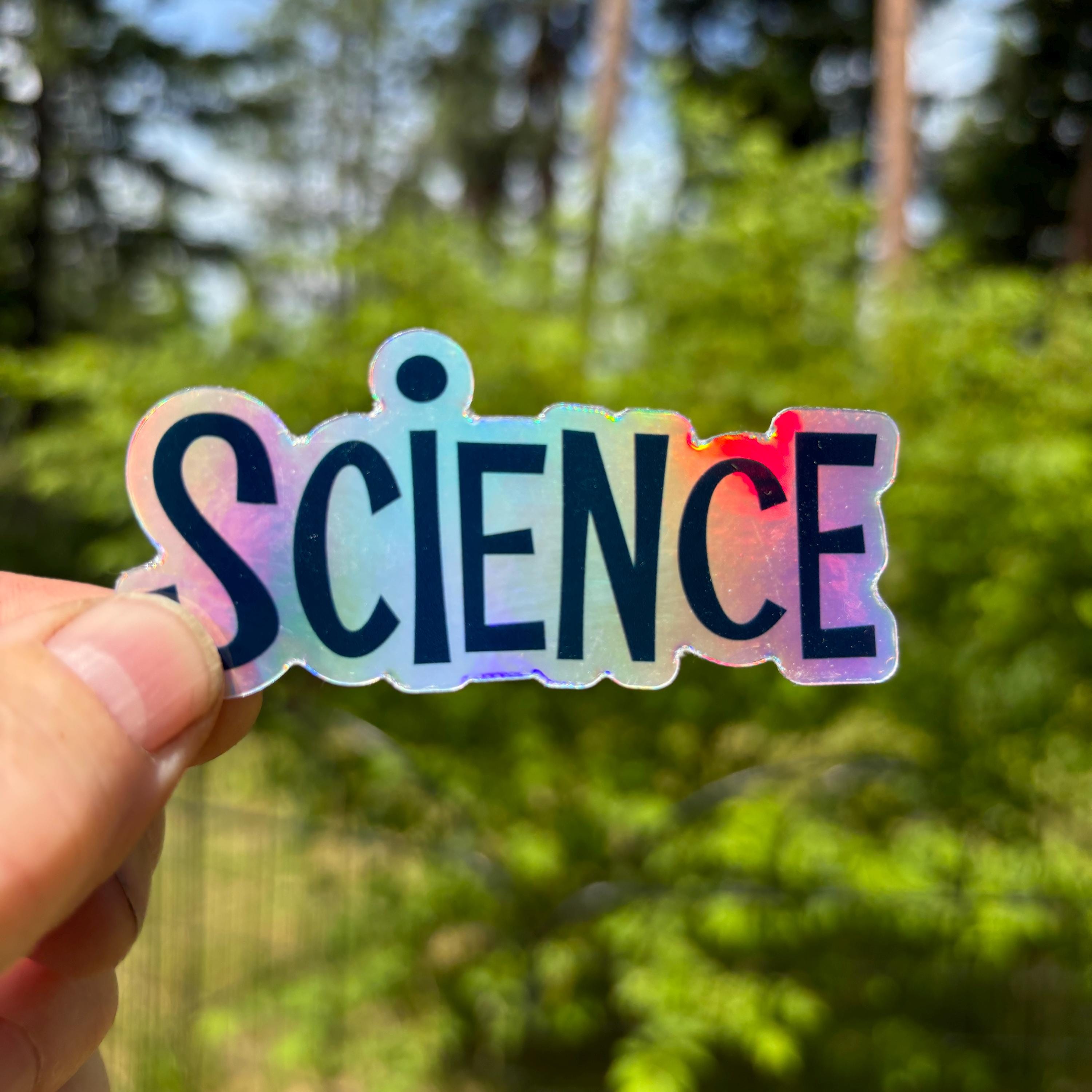 Science Star Sticker Round Science Sticker - Etsy