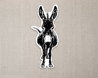 Donkey Sticker 4" tall