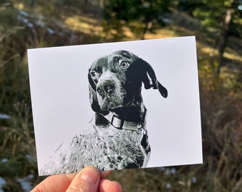 Dog Notecard with Envelope 4.25" x 5.5"