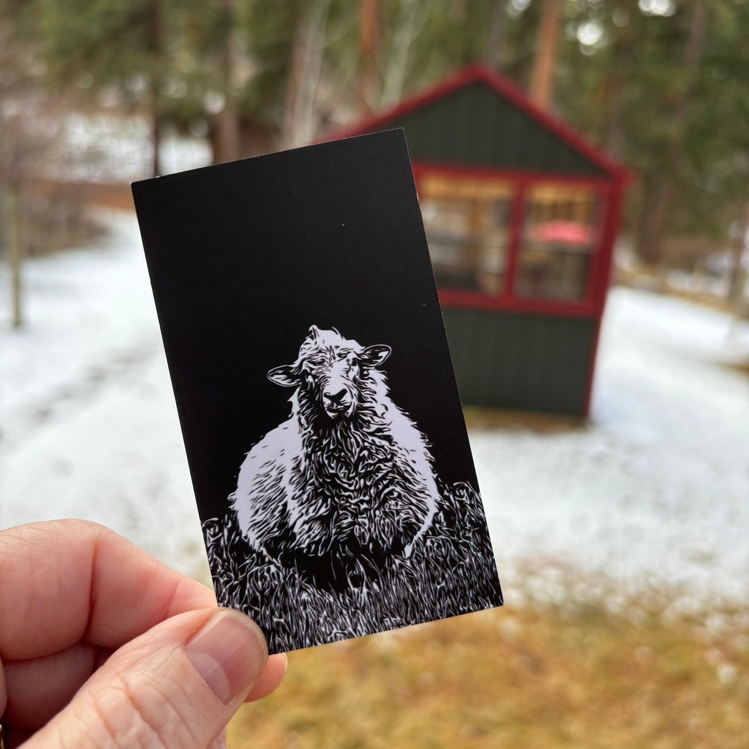 Matilda Sheep Mini Notes - Box of 50 2" X 3.5" Flat Cards - Etsy Australia