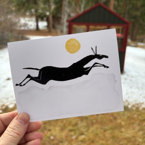 Paquet de 6 cartes pour lettres avec enveloppes « Reach for your Dreams » (Cheval d'obstacle)