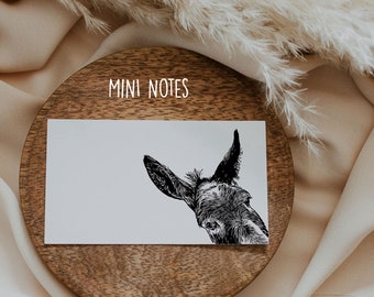 Donkey Mini Notes - Box of 50 2" x 3.5" flat cards