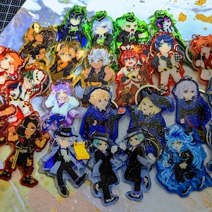 Twisted Wonderland | Glitter Keychains