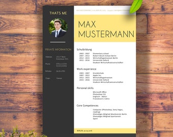 Modern Resume Template for WORD or PS / CV Template | Professional and Creative Resume | Teacher ResumeInstant Download | Photoshop