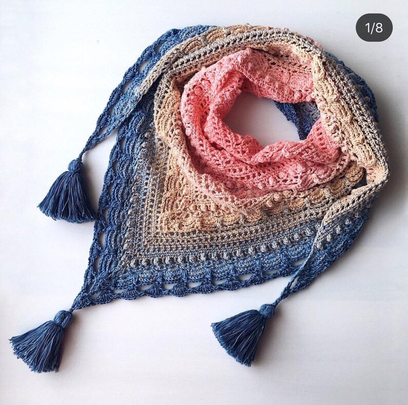 Yarnart flowers cotton yarn acrylic yarn shawl yarn Etsy