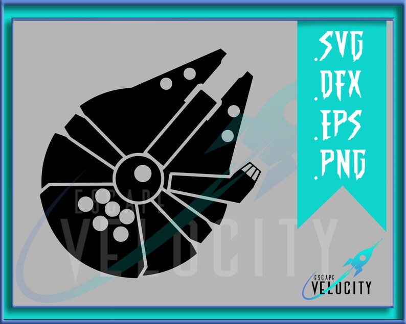 Millennium Falcon Cut File For Silhouette Cricut SVG... File | Etsy