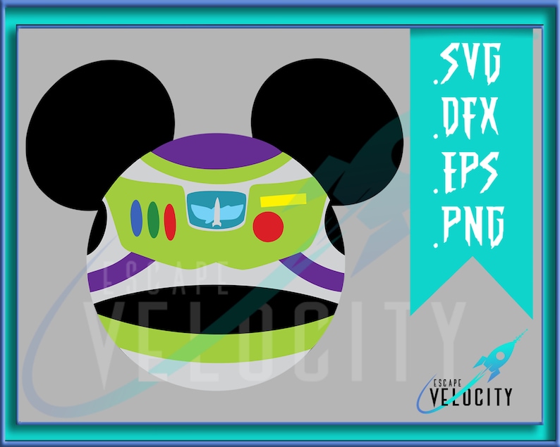 Buzz Lightyear Mickey Ears Cut File For Silhouette Cricut | Etsy