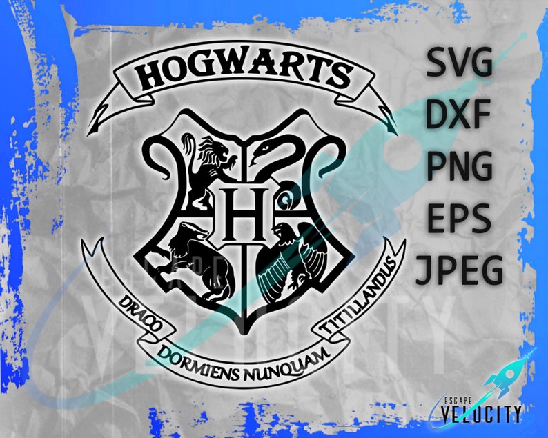 Download Hogwarts Crest from Harry Potter: svg dxf png jpeg Cut ...
