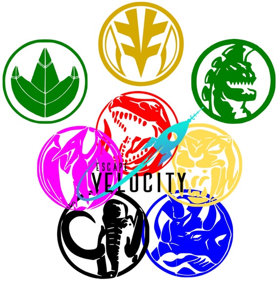 All Power Ranger Logos Cut File For Silhouette Cricut SVG... | Etsy