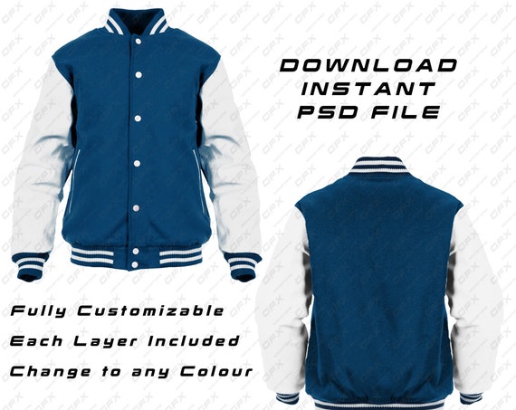 Download Varsity Jacket Realistic Psd Mock Up High Resolution