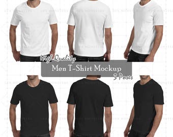 Men Tshirt Mockup Png Psd Front Back Perspective Apparel Mockup High Resolution Mockup Instant Download Blue T Shirt Mockup Psd File