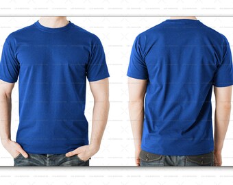 Download Free T-Shirt Mock-up | 1 Jpeg Hires Image | Styled Photography | Blue T-Shirt | Size: 1000 X 557 300 DPI | INSTANT DOWNLOAD PSD Template
