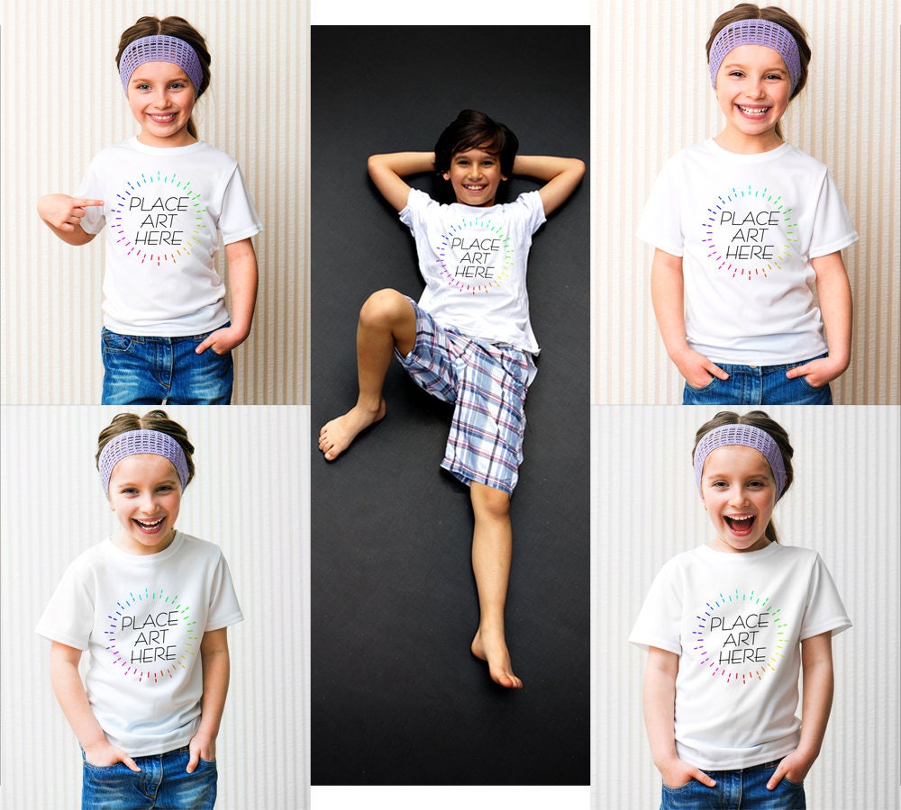 Download Child T Shirt Top Mock Up 7 Jpeg Files Commercial Use
