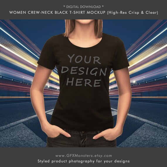 only black t shirt