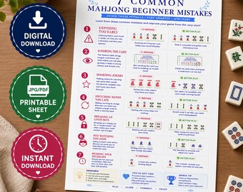 Guida rapida agli errori comuni dei principianti di Mahjong / Strategie di riferimento (Download digitale)