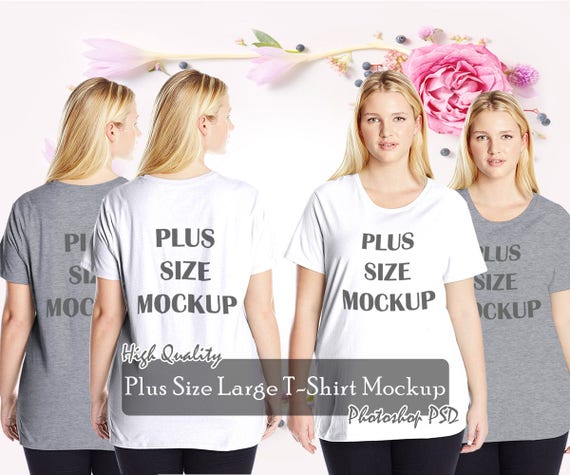 Download Plus Size T Shirt Mockup Psd Ladies Women T Shirt Mock Up Etsy