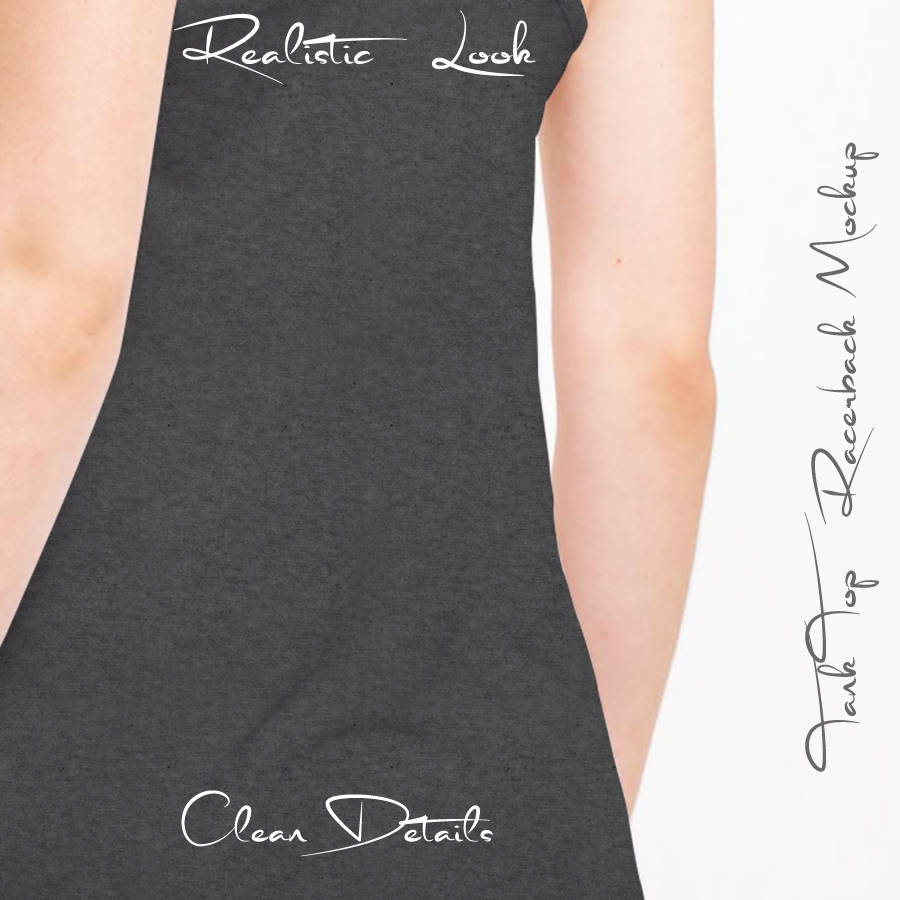 Download Girls Tank Top Racer back T Shirt Mockup psd 3 Views | Etsy