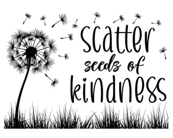 5x7-Scatter Seeds of Kindness-Magnolia Design Co Reusable Stencil