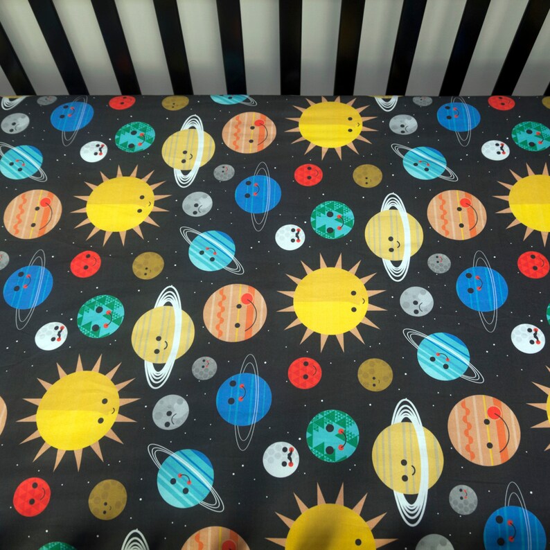 Outer Space Crib Bedding Set Solar System Crib Quilt Etsy