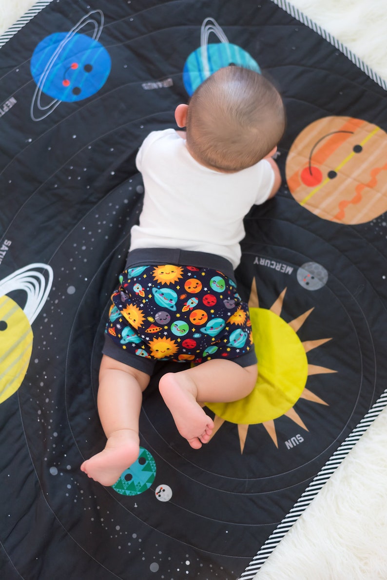 SPACE THEME CRIB Quilt Solar System Baby Blanket Etsy