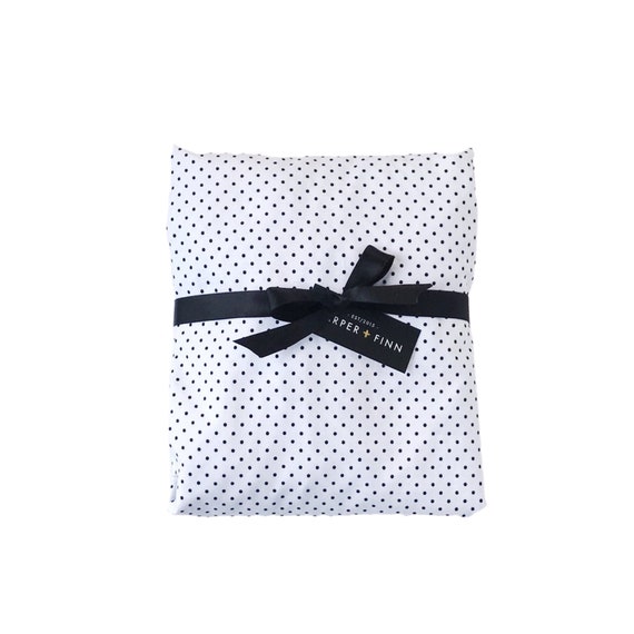 rainbow polka dot crib sheet