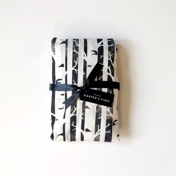 birch tree crib sheet