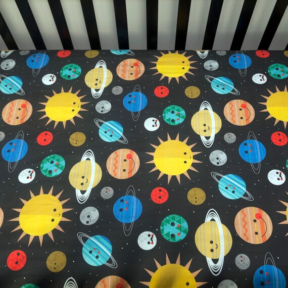 outer space crib sheets