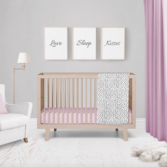 dusty pink cot sheet